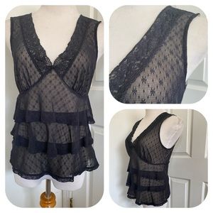 Michael Michael Kors Black Lace Camisole